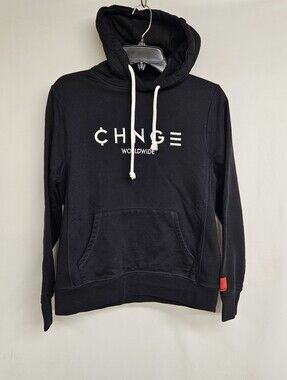 Chnge Black Hoodie Peace Size X-Small
